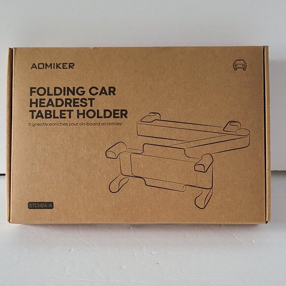 AOMIKER BACKSEAT TABLET HOLDER- ADJUSTABLE ARM- BLACK - TRAVEL ESSENTIAL-NIB - Picture 6 of 11